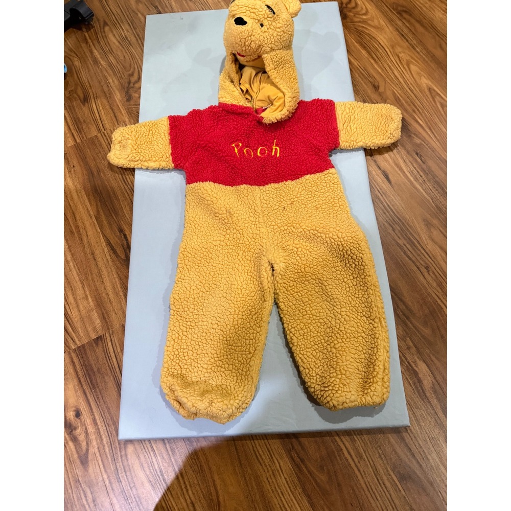 Disneycore Unisex Disney Winnie the Pooh Sherpa Fleece Coverall 18M Yellow Red